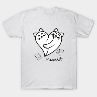 KITTIES HEART MEAU! T-Shirt